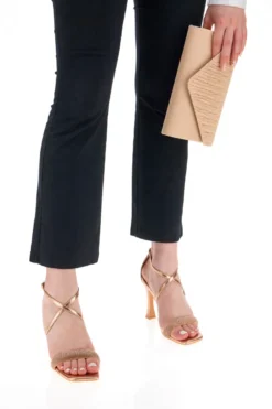 First Lady 24 RoseGold-Sandalen mit Absatz