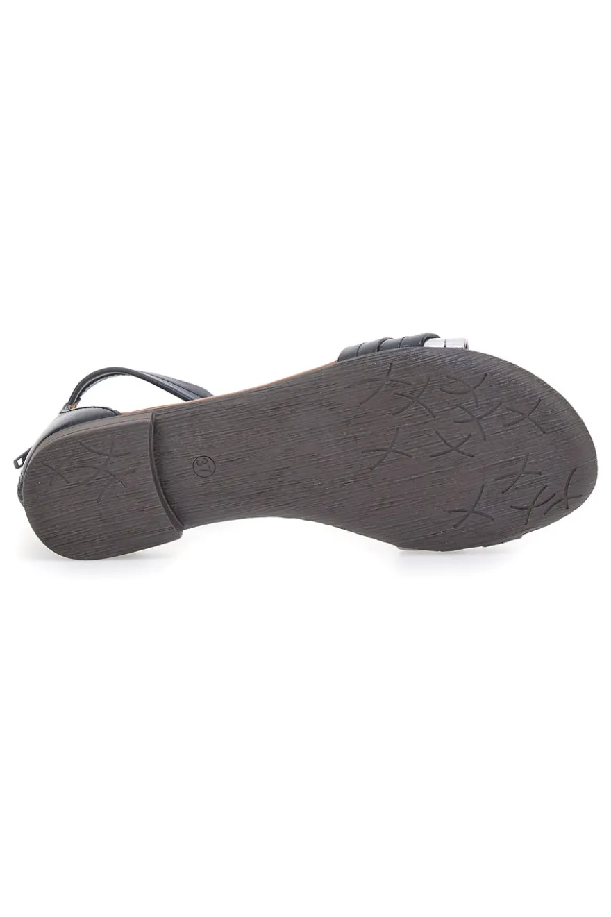 Flache Sandalen Grazie 225365 Schwarz