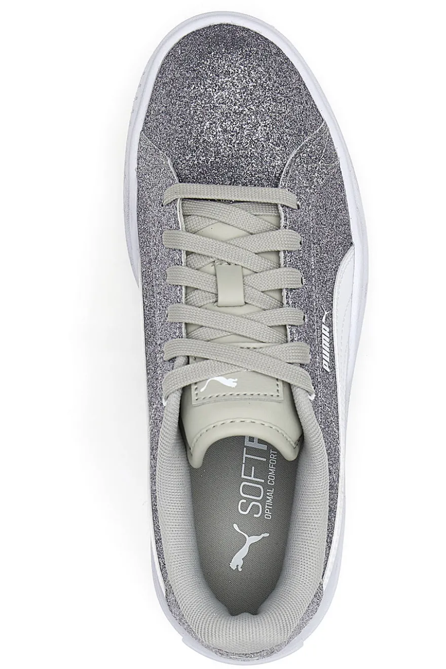 Flatform Karmen Glitz Silver Glitter Sneakers