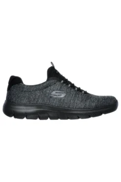 Forton Skechers Memory Foam Summits Schwarze Slip-On-Sneaker