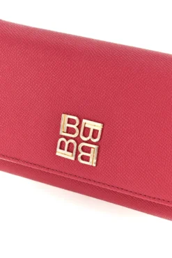 Fuxia Geldbörse mit goldenem Logo Laura biagiotti LB26S-500-68