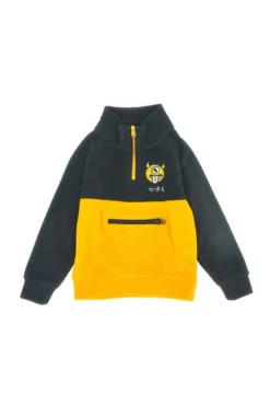 Gelbes und schwarzes Fleece-Sweatshirt PITT KIDS 6027