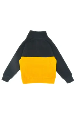 Gelbes und schwarzes Fleece-Sweatshirt PITT KIDS 6027