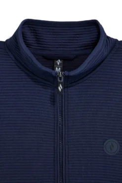 Gilet Blu con Zip e Collo Alto Skechers JA249