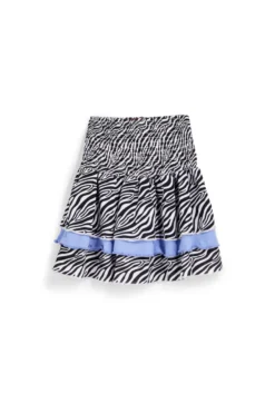 Gonna bianca e nera con stampa animalier Pitt kids PT-G-SK-9040