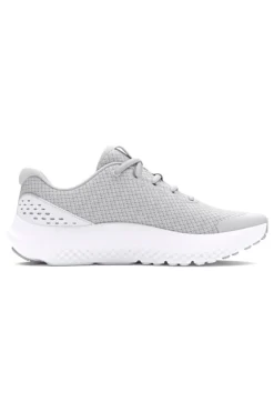 Graue Mesh-Turnschuhe für Damen Under Armour GGS Surge 4