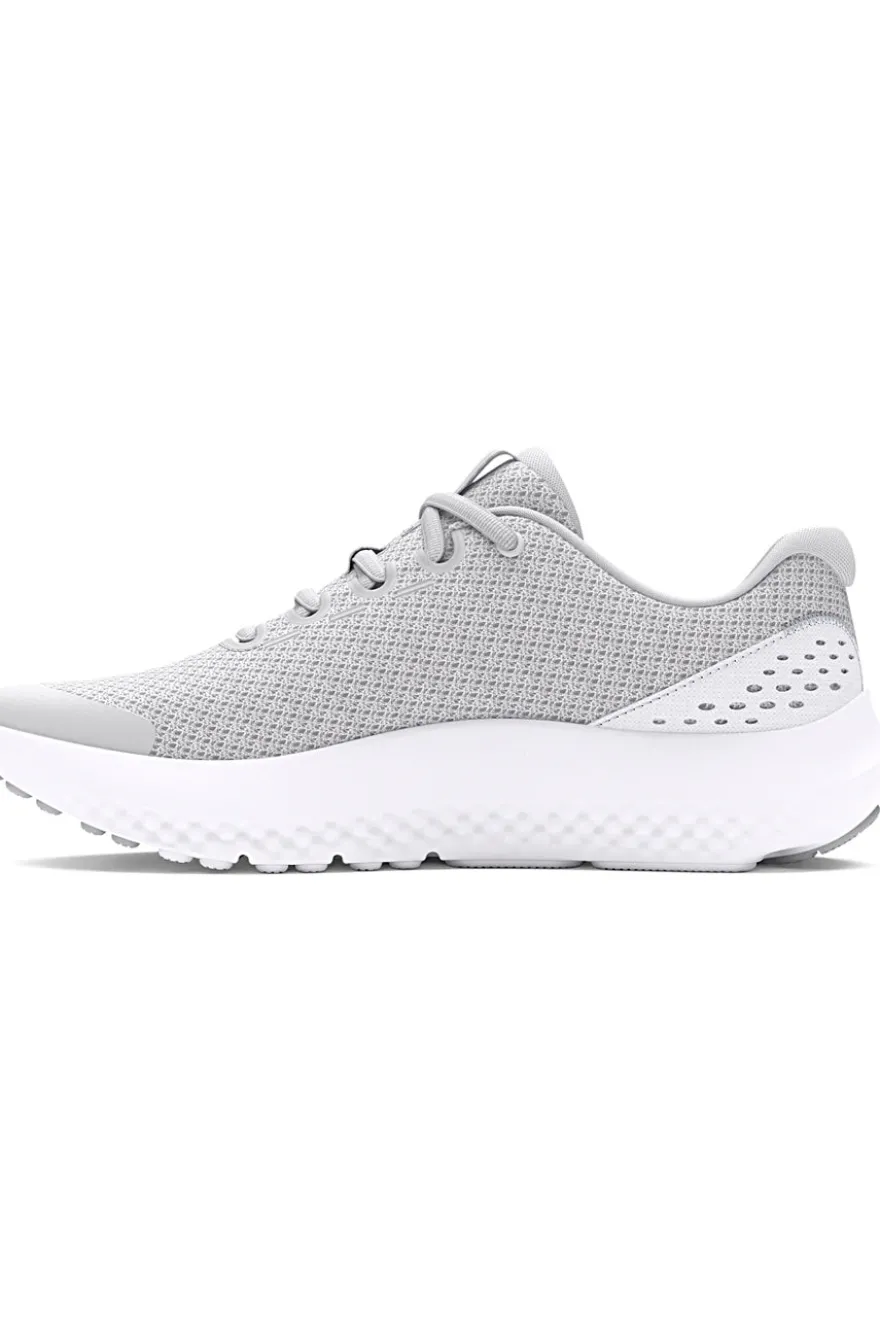 Graue Mesh-Turnschuhe für Damen Under Armour GGS Surge 4