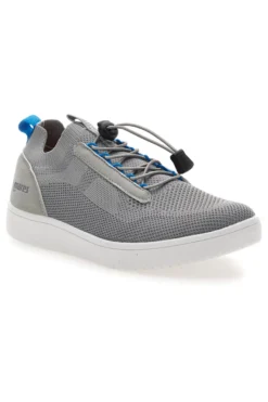 Graue Sneakers mit Mesh-Obermaterial und elastischen Schnürsenkeln MARES MRS23307F