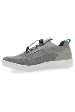 Graue Sneakers mit Mesh-Obermaterial und elastischen Schnürsenkeln MARES MRS23307F