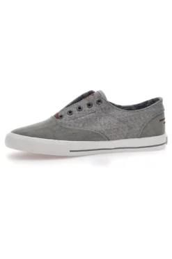 Graue Sneakers ohne Schnürsenkel Route 66 01819
