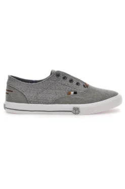 Graue Sneakers ohne Schnürsenkel Route 66 01819