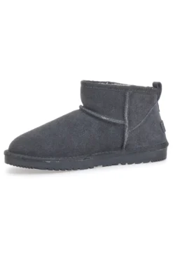 Graue Stiefeletten mit Fell Max Dillan 5522