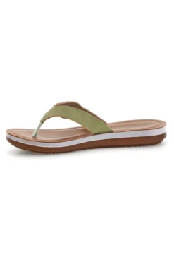 Grüner Flip-Flop mit Schmucksteinbesatz Inblu 19 ZO