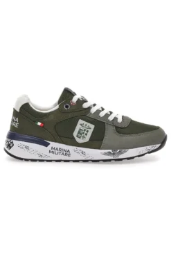 Grüne Sneakers mit Memory Soft Navy MM2281