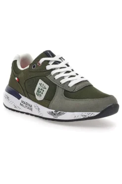 Grüne Sneakers mit Memory Soft Navy MM2281