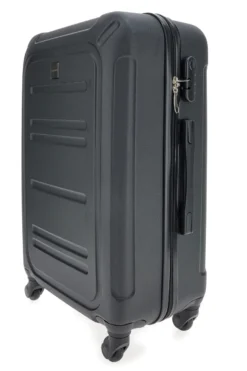 Großer schwarzer Hartschalen-Trolley mit Schwenkrädern Prima Riga PR161/G