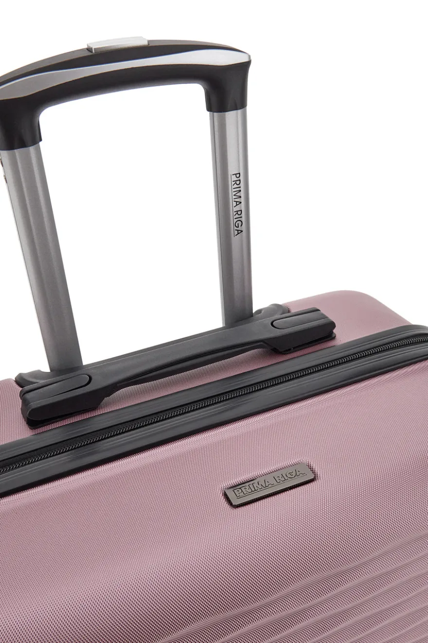Harter rosa Kabinenkoffer mit drehbaren Rollen Prima riga PR166/P