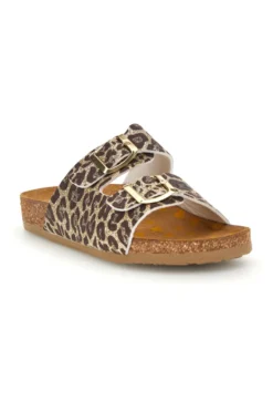 Hausschuhe mit Tiermuster und Schnallen Pittarello bio 257A206SR von Bambina | Pittarello