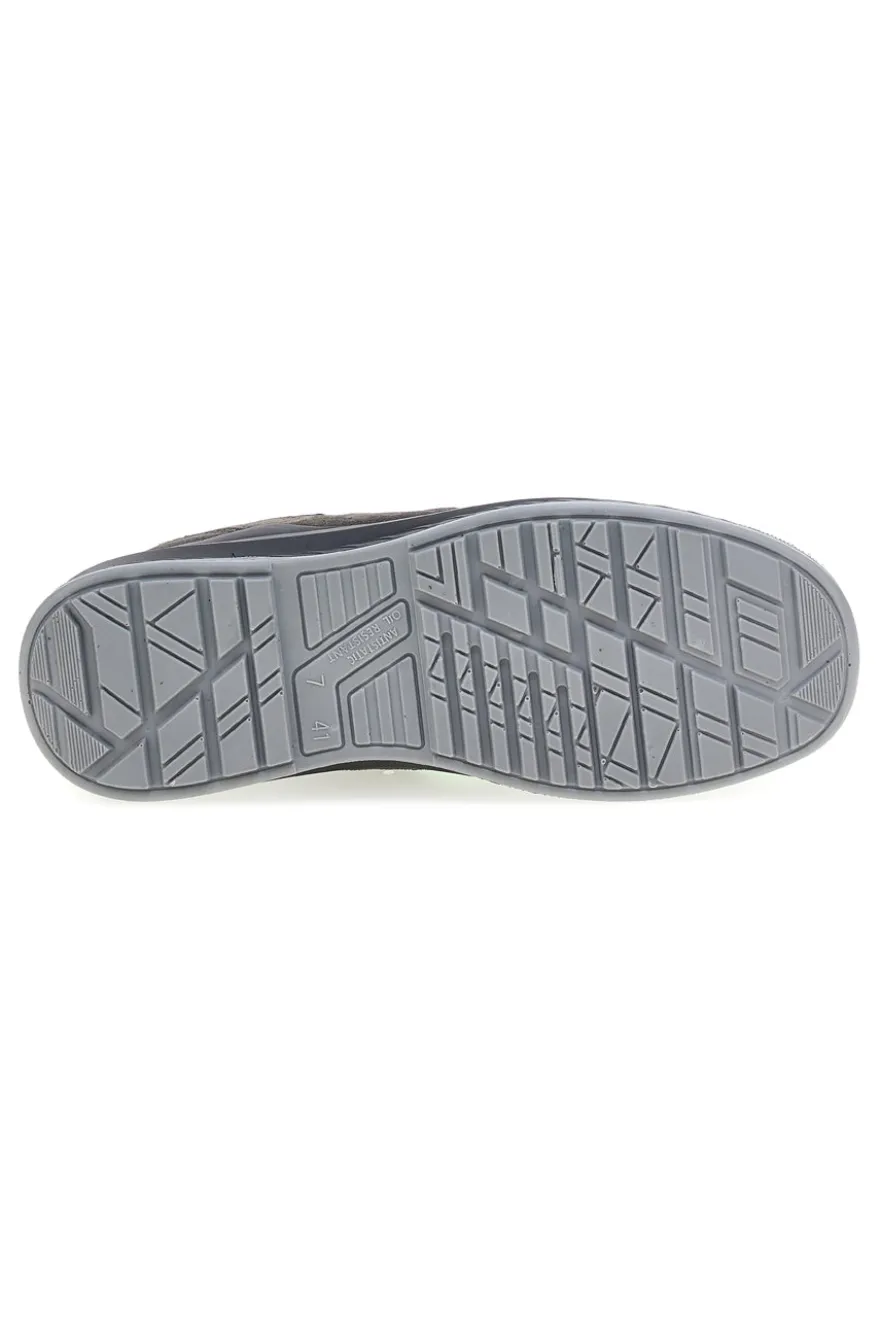 Herren grau-grüne Leder Sicherheitshalbschuhe U. Power Denver S ESD
