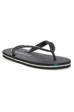Infradito nere con fascetta nera Champion Big classic evo ii