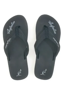 Infradito nere con logo Australian AU24M409