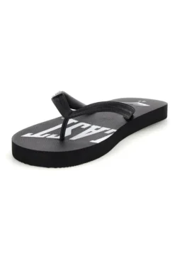 Infradito nere con logo Everlast EV010