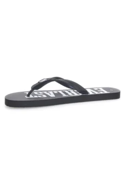 Infradito nere con maxi logo bianco EVERLAST EV08