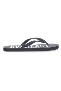 Infradito nere con maxi logo bianco EVERLAST EV08