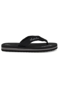 Infradito nere con scritta grigia Australian AU24M409
