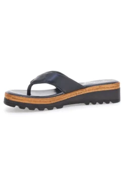 Infradito nere con zeppa Pittarello 664