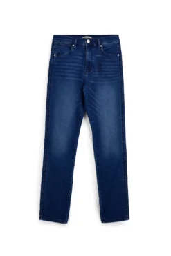 Jeans blu effetto lavato con cinque tasche Sevenoaks 4043