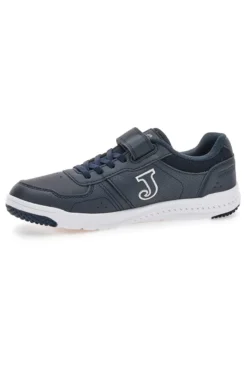 Joma HARVARD JR 2533 blaue Sneakers mit weißer Sohle und Klettverschluss