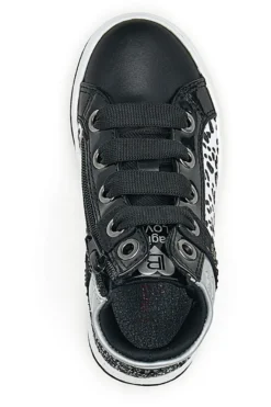 Laura Biagiotti Schwarze mittelhohe Sneakers 15542