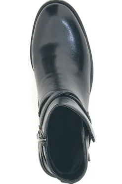 Laura Biagiotti 9285 Schwarze Stiefeletten mit seitlicher Schnalle