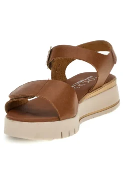 Ledersandalen mit Keil und Klettverschlussriemen Pittarello focus 5493097