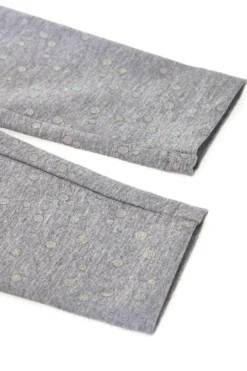 Leggings Grigi con Pois Olografici PITT KIDS 6036