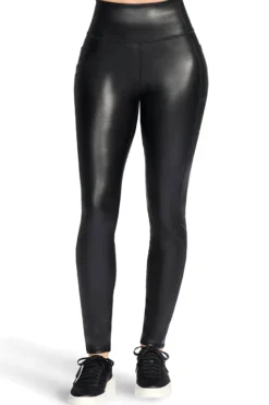 Leggings neri a vita alta in tessuto tecnico Skechers GO WALK Full Length