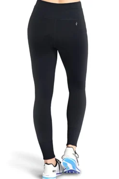 Leggings neri in tessuto go flex con vita regolabile Skechers LG74