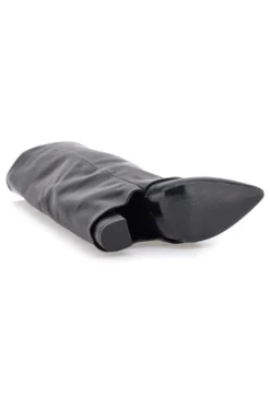 Le Havre Paris C217252 Schwarze Stiefel mit spitzem Blockabsatz
