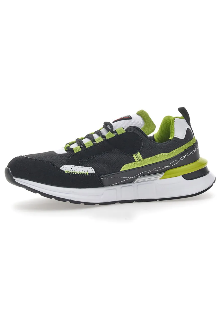 Leone 127 Sneakers in Schwarz und Grün
