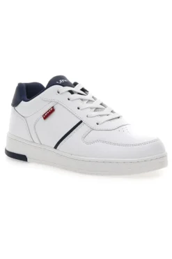 Levi's – Kick SE – Sneaker in Weiß und Marineblau
