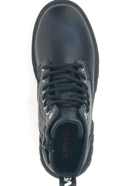 Levi's VPHR0002S schwarze Stiefeletten mit Profilsohle und seitlichem Reißverschluss