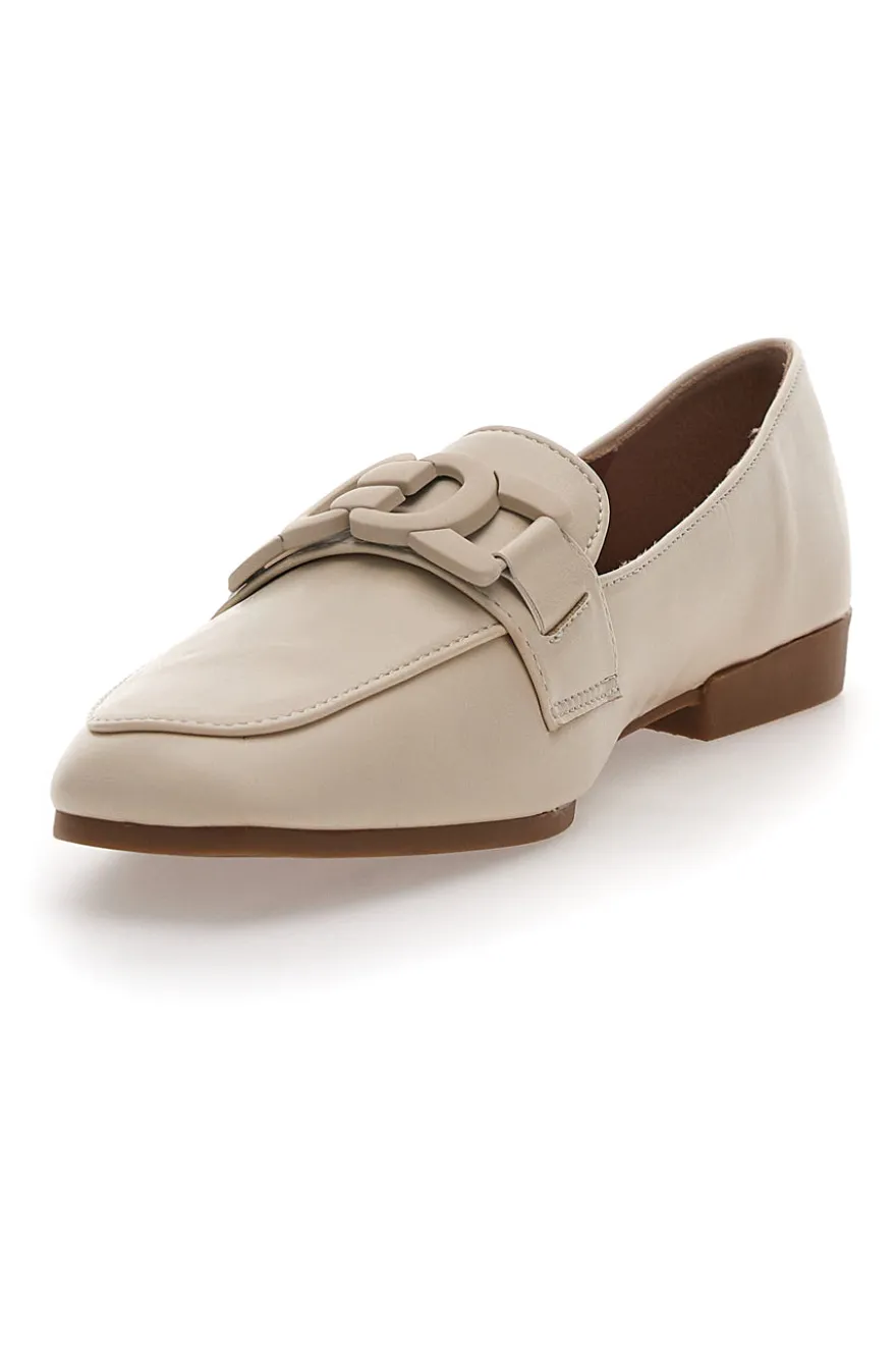 Loafer Beige con Morsetto Ton-Su-Ton First Lady 401