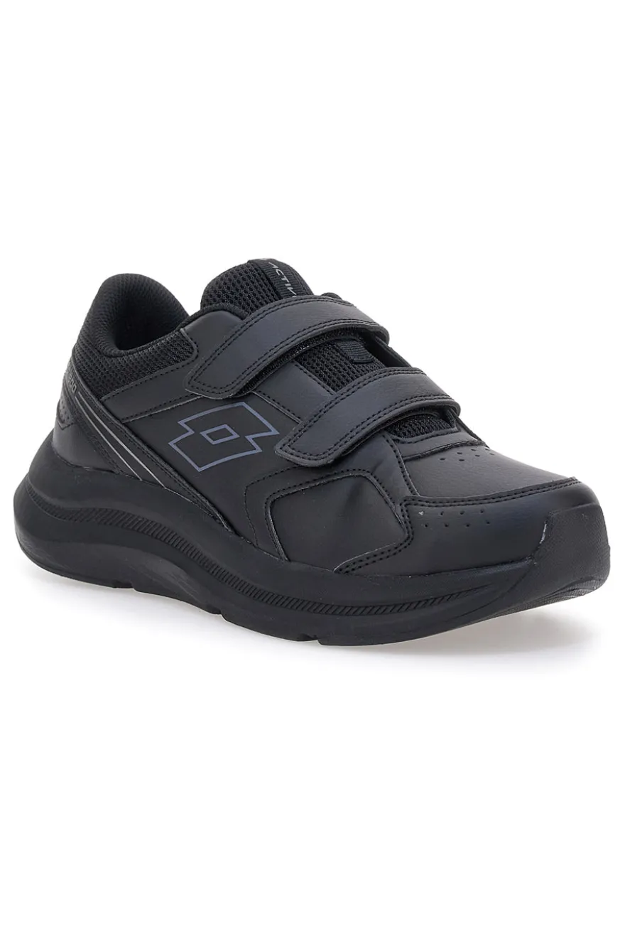 Lotto Speedride 809 II S Schwarze Sportschuhe mit Doppelriemen
