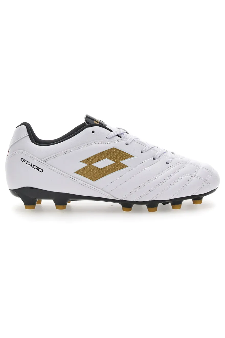 Lotto Stadio 705 FG Jr Weiße Fußballschuhe