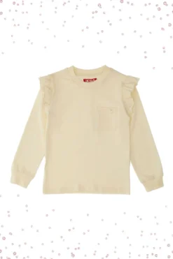 Maglia Bianca Girocollo a Maniche Lunghe PITT KIDS 6028