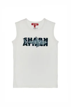 Maglia Smanicata Shark Bianca Pitt Kids 05020