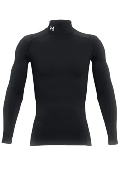 Maglia tecnica nera termica con collo alto Under Armour ColdGear Compression ARMOUR COMP MOCK