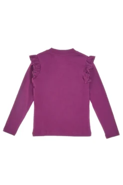 Maglia Viola Girocollo con Stampa Olografica PITT KIDS 6035
