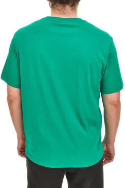 Maglietta a Maniche Corte Verde Con Logo sul petto Champion 220772